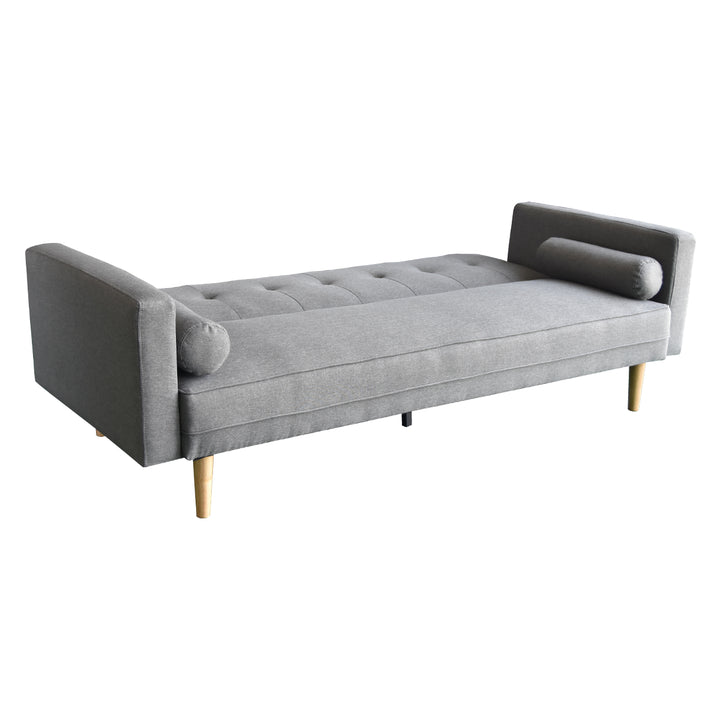 Madison 3-Seater Linen Suite Sofa Bed - Light Grey-Furniture > Sofas > Sofas & Sofa Beds-Nomica Living