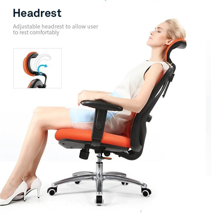 Sihoo M18 Ergonomic Office Chair - Black-Furniture > Office > Office & Desk Chairs-Nomica Living