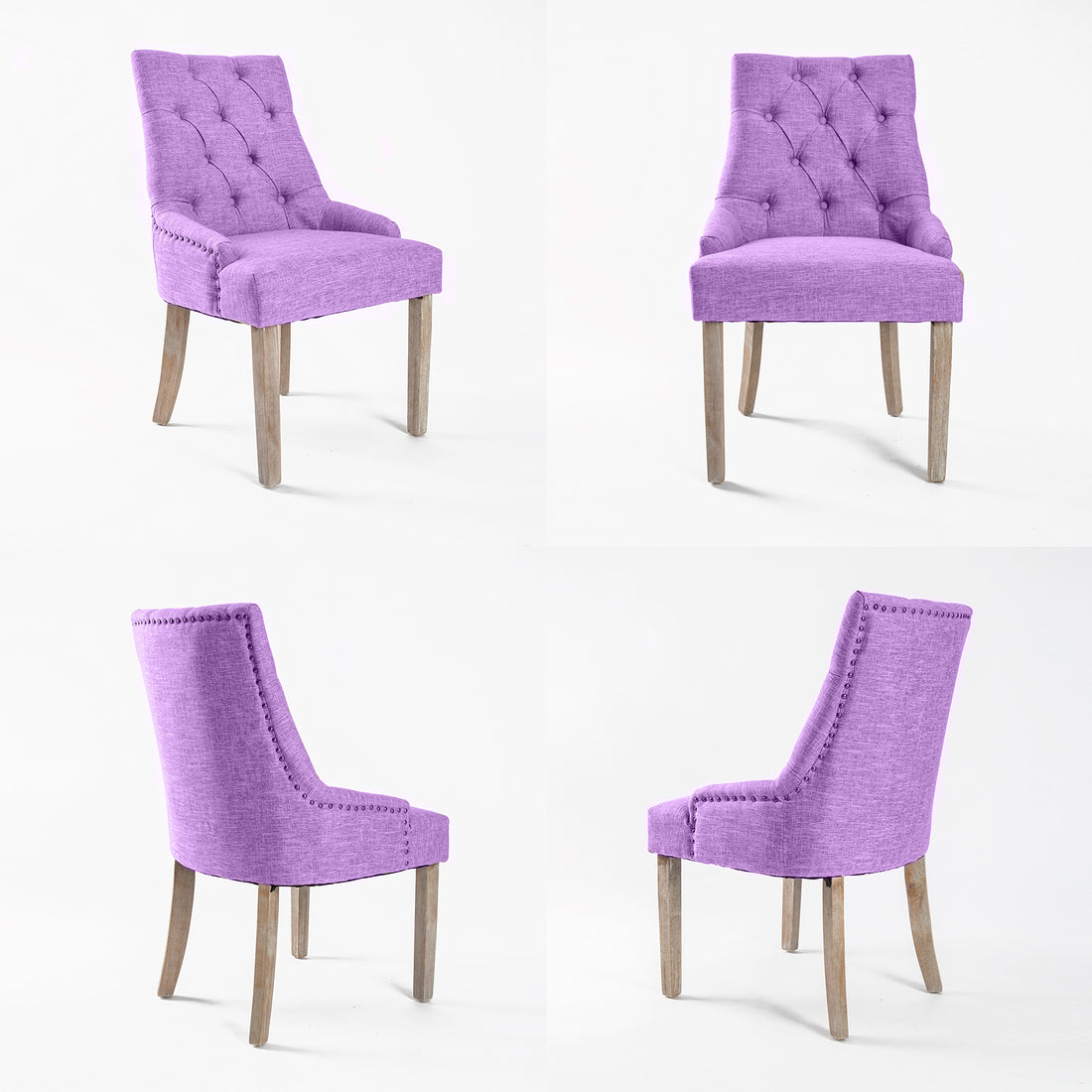 Amour Violet French Provincial Dining Chairs (Set of 2)