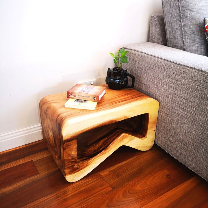 Handcrafted Solid Wood Side Table – Coffee or Entrance Corner-Furniture > Living Room > Coffee Tables-Nomica Living