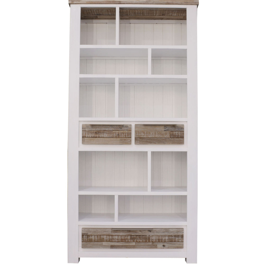 Bookshelf Display Unit – 200cm Solid Acacia Timber Wood