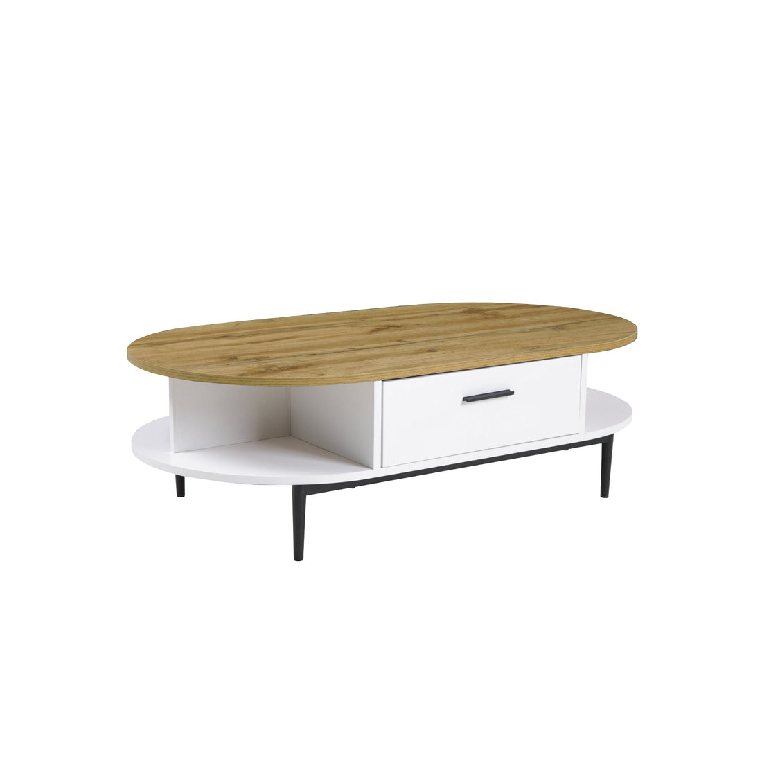 POLISH Timber-Top Contemporary Coffee Table-Furniture > Living Room > Coffee Tables-Nomica Living