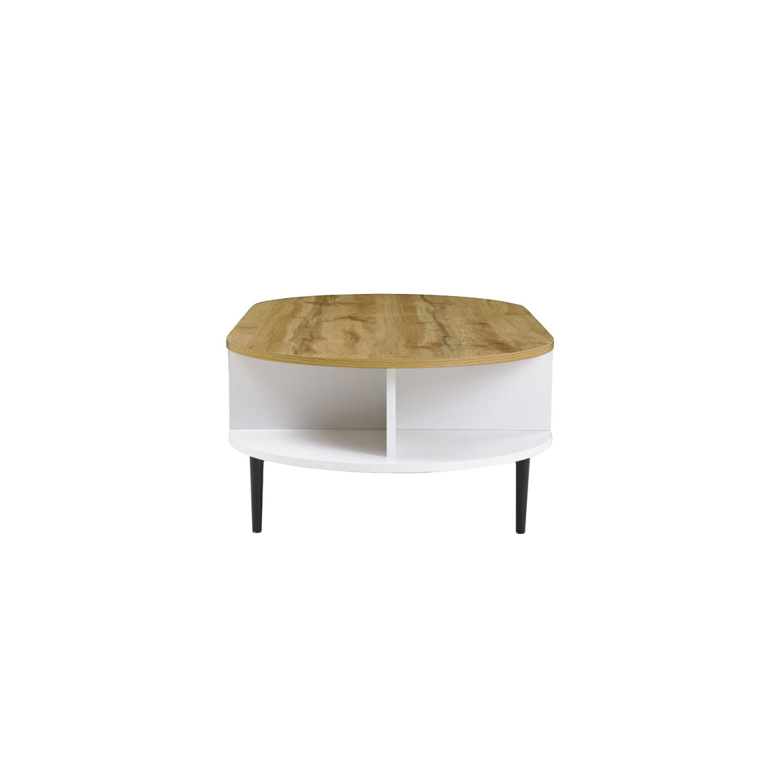 POLISH Timber-Top Contemporary Coffee Table-Furniture > Living Room > Coffee Tables-Nomica Living