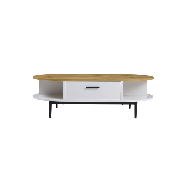 POLISH Timber-Top Contemporary Coffee Table-Furniture > Living Room > Coffee Tables-Nomica Living