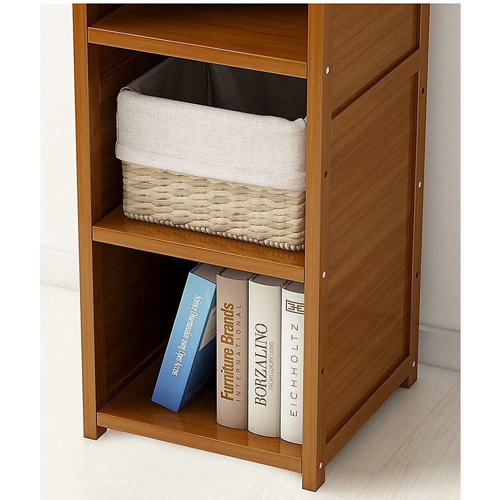 Bamboo Adjustable Shelf Bookcase – Versatile Display Storage Rack