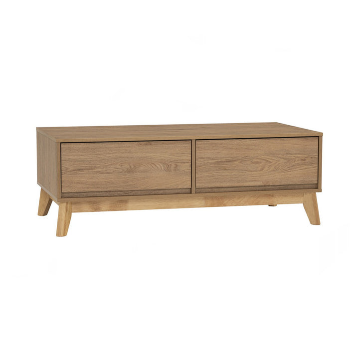 Hirado Coffee Table with Storage Drawers - Natural Finish-Furniture > Living Room > Coffee Tables-Nomica Living