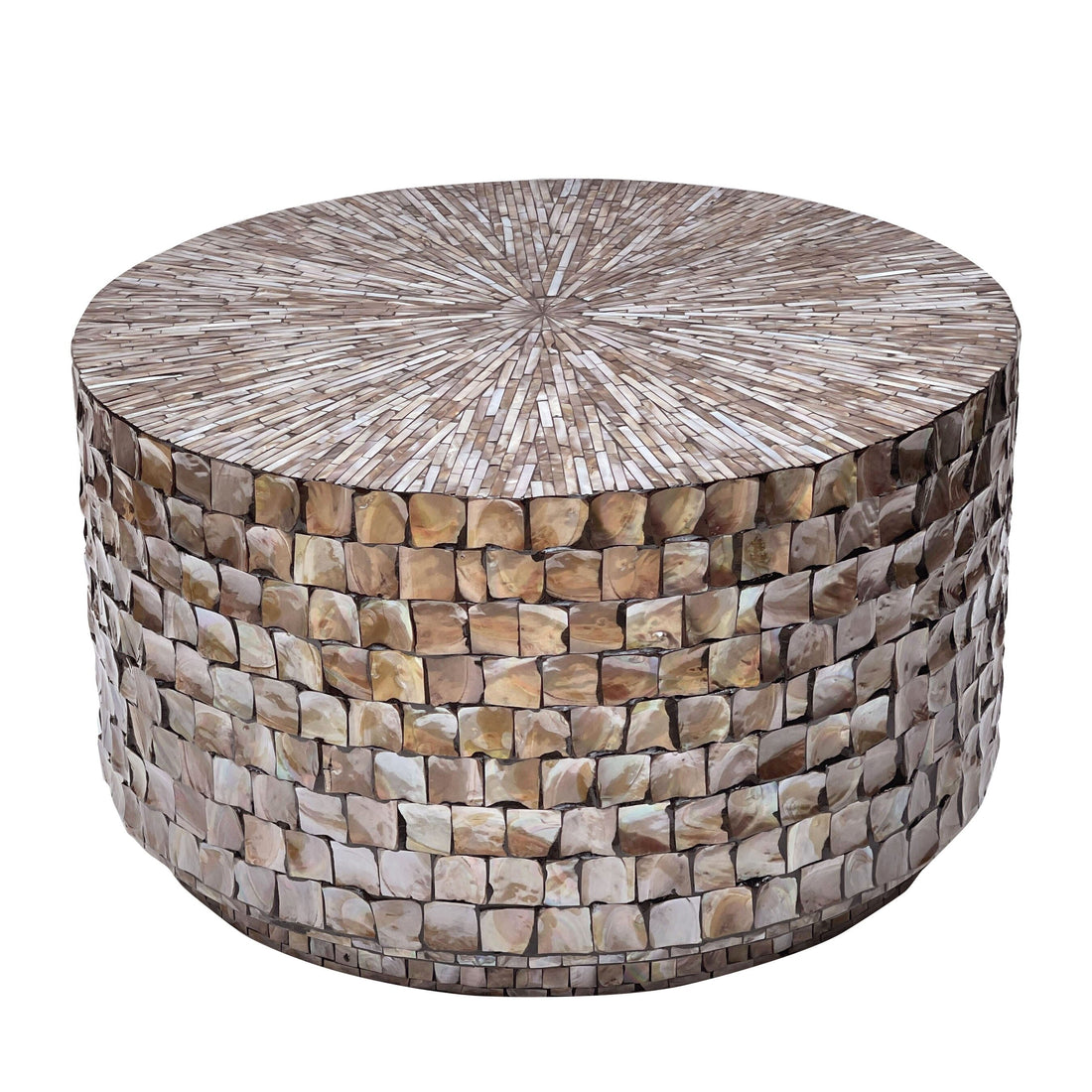 Luxury Mother of Pearl Handmade Coffee Table-Furniture > Living Room > Coffee Tables-Nomica Living