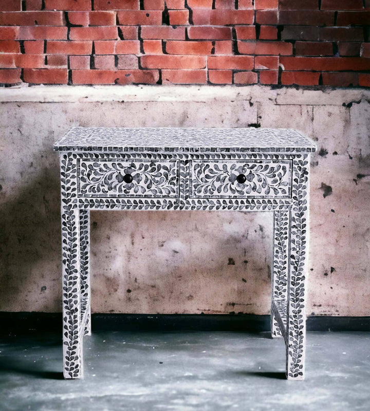 Pearl Essence Mother of Pearl Console Table-Furniture > Living Room > Side Tables-Nomica Living